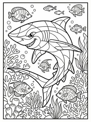 A Cheeky Thresher Shark, Hunting, In Coral Reef