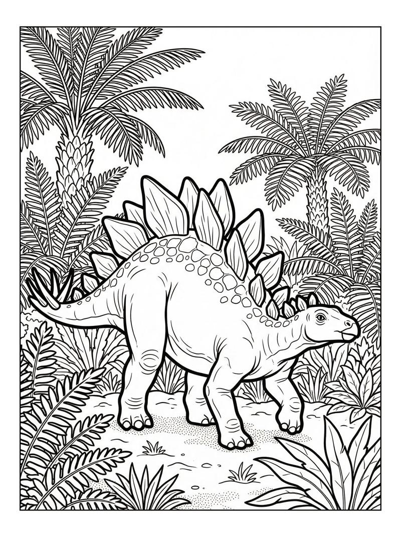 Juvenile Stegosaurus Wandering Fern Valley