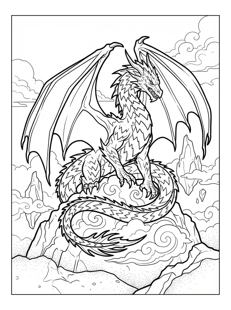 Storm Dragon Guarding Cloud Kingdom