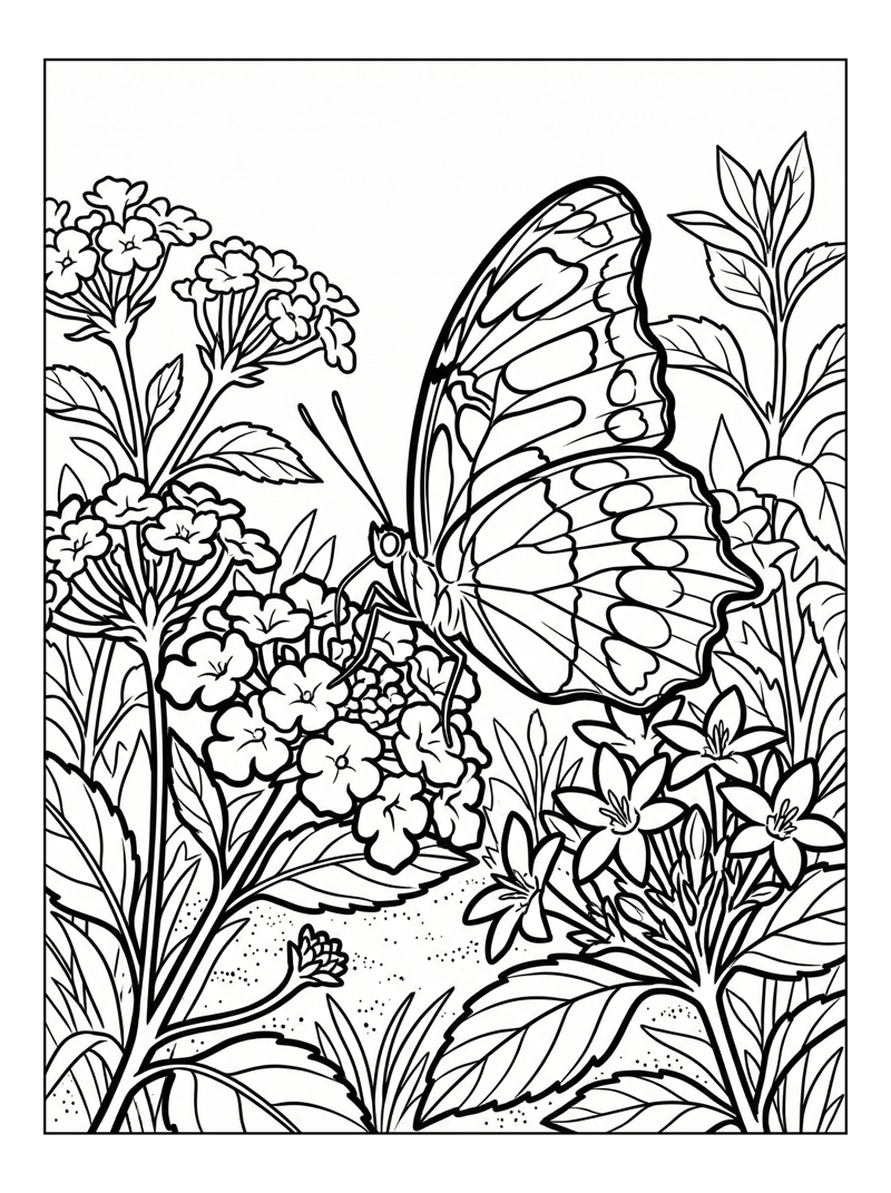 Malachite Butterfly Sipping Nectar In Garden