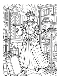 Knight Princess Singing Castle Library