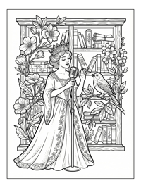 Princess Sings With Songbird Bookshelves