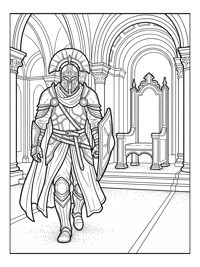 Royal Knight Walking Palace Throne Room