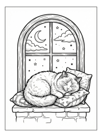 Ragdoll Cat Napping On Window Sill