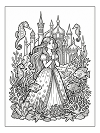 Princess Makes Wish Underwater Palace