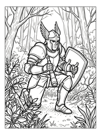 Paladin Scouting Forest Clearing