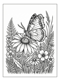 Mourning Cloak Butterfly Rests On Daisy