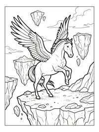 Pegasus Landing On Floating Islands