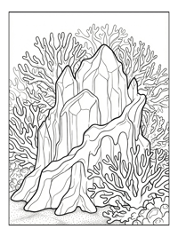 Ice Castle Surrounded By Coral Reef