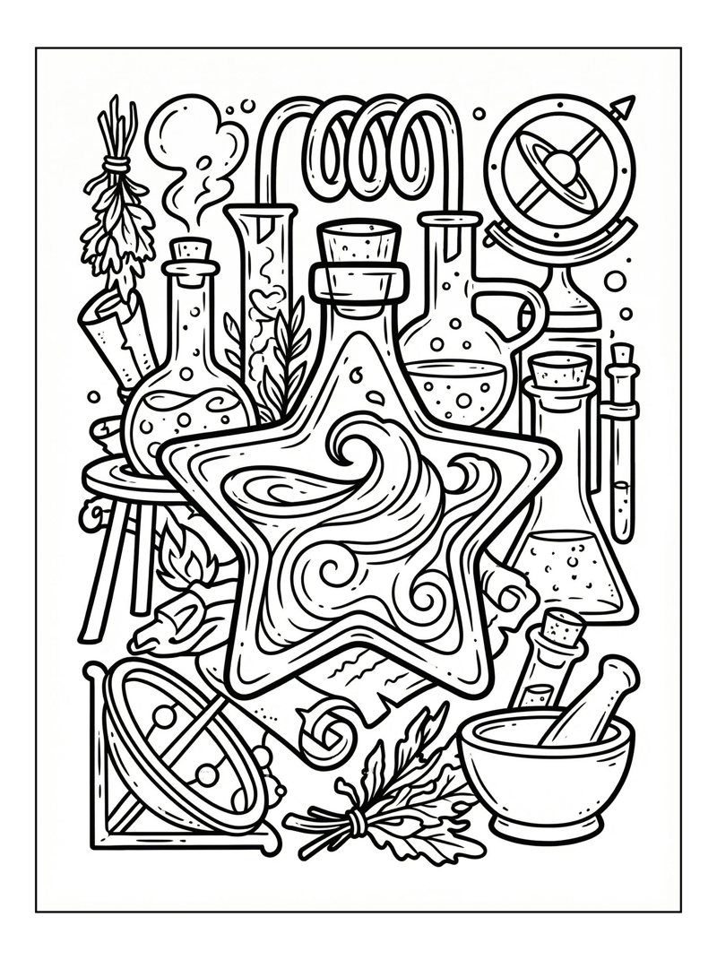 Magic Potion Star Bottle Laboratory