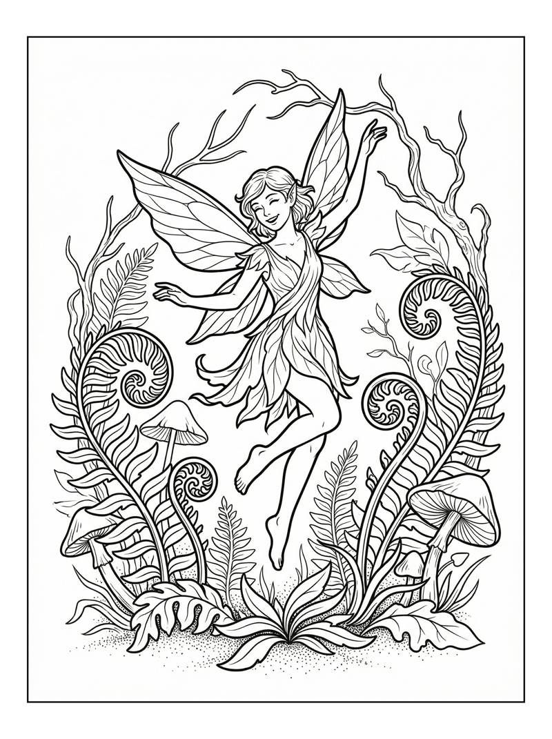 Pixie Dancing In Enchanted Forest