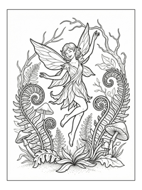 Pixie Dancing In Enchanted Forest