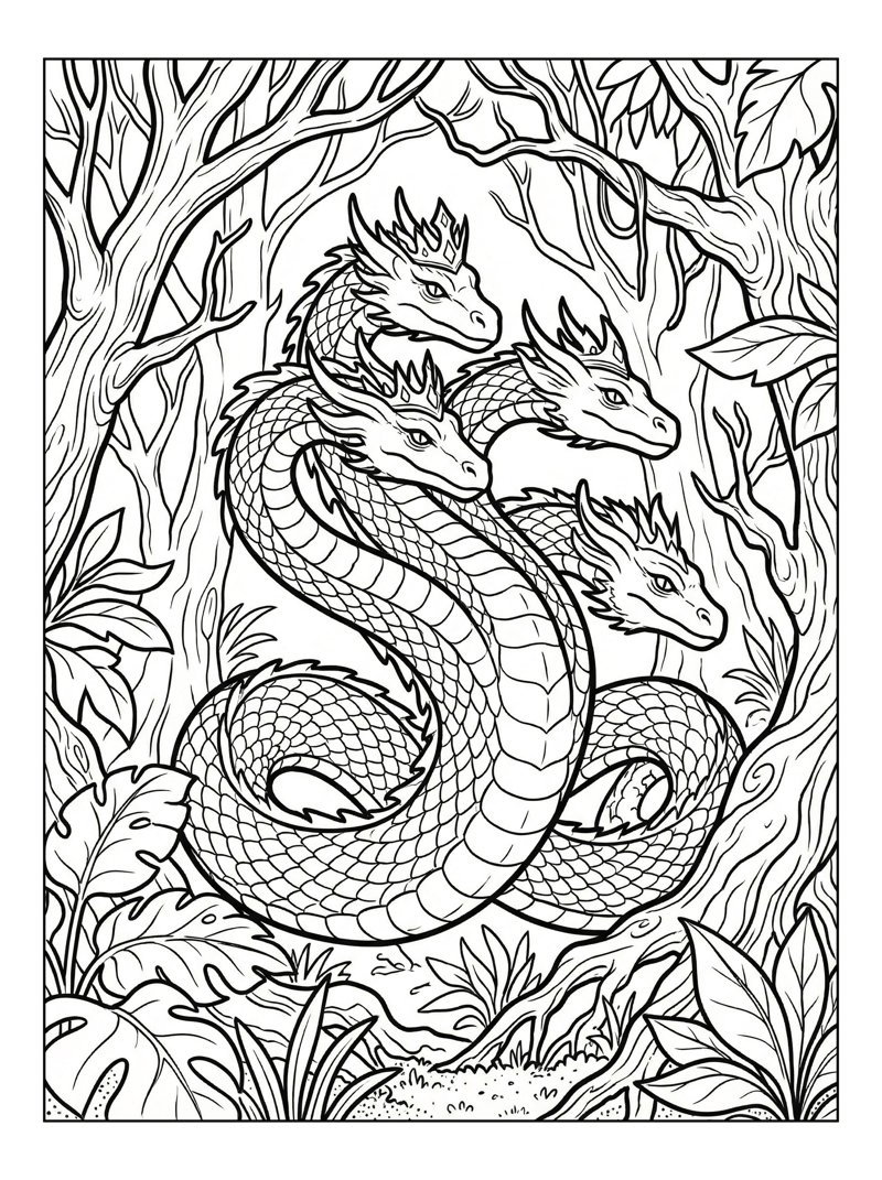 Royal Hydra In Enchanted Forest