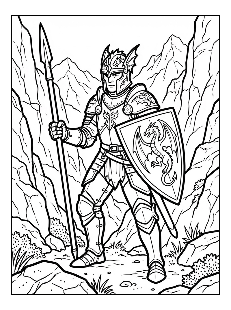 Dragon Knight Guarding Mountain Pass