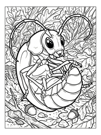 Longhorn Beetle Rolling Forest Floor