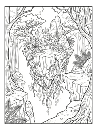 Floating Island Rooted Forest Edge