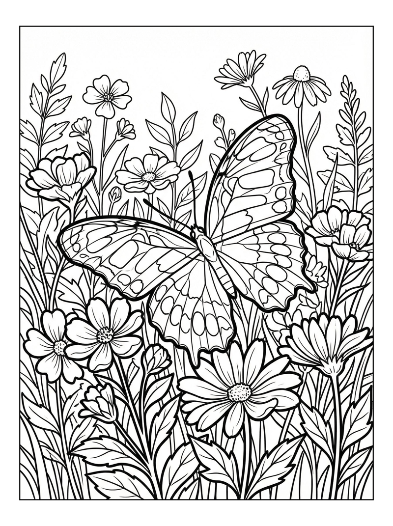 Malachite Butterfly Migrating Wildflower Meadow