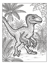Dinosaur Hatchling Explores Prehistoric Jungle