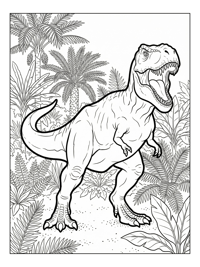 Father Tyrannosaurus Roaring Jungle