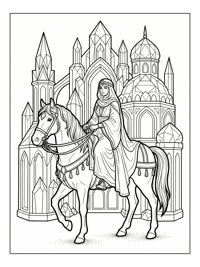 Desert Princess Riding Horse Crystal Palace