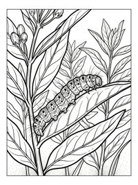 Forest Tent Caterpillar Exploring Milkweed