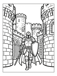 Paladin Knight Guards Stone Castle