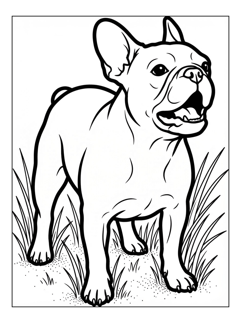 French Bulldog Barking In Grassy Park