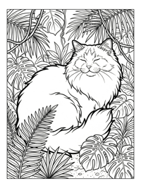 Ragdoll Cat Purring In Jungle