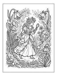 Flower Princess Exploring Enchanted Forest