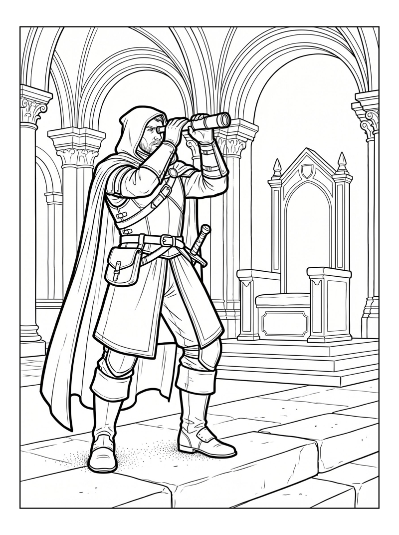 Hooded Sentinel Scouts Throne Room