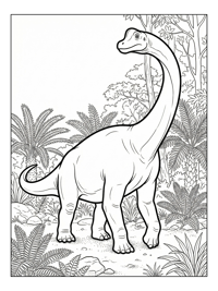 Brachiosaurus Exploring Jurassic Forest