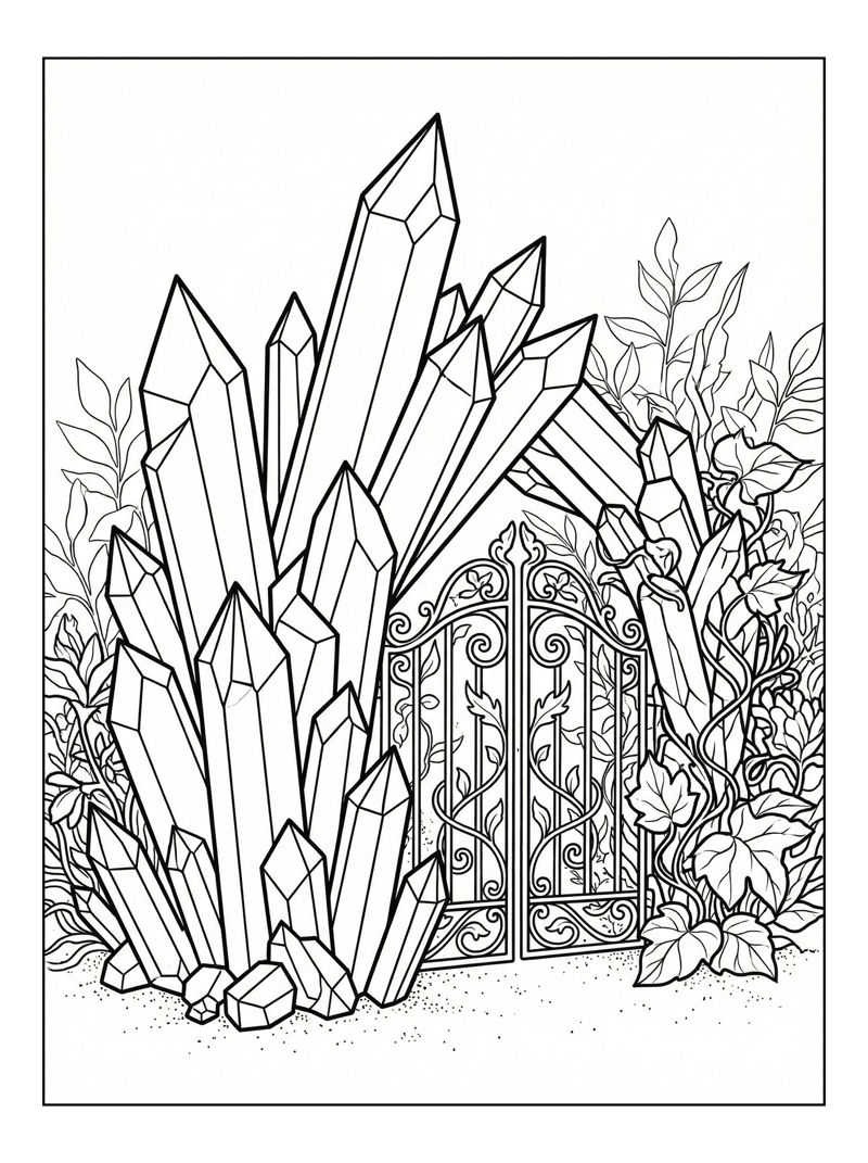 Crystal Formation Secret Garden Gate