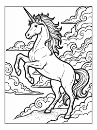 Unicorn Rearing In Cloud Kingdom