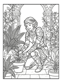 Warrior Princess Cares For Terrace Garden