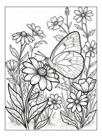 Sulphur Butterfly Nectar Flower Garden