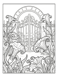 Singing Flowers Guard Secret Garden Gate