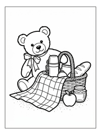 Teddy Bear Peeking Picnic Site