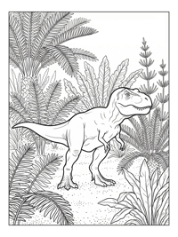 Baby Tyrannosaurus Rex In Forest