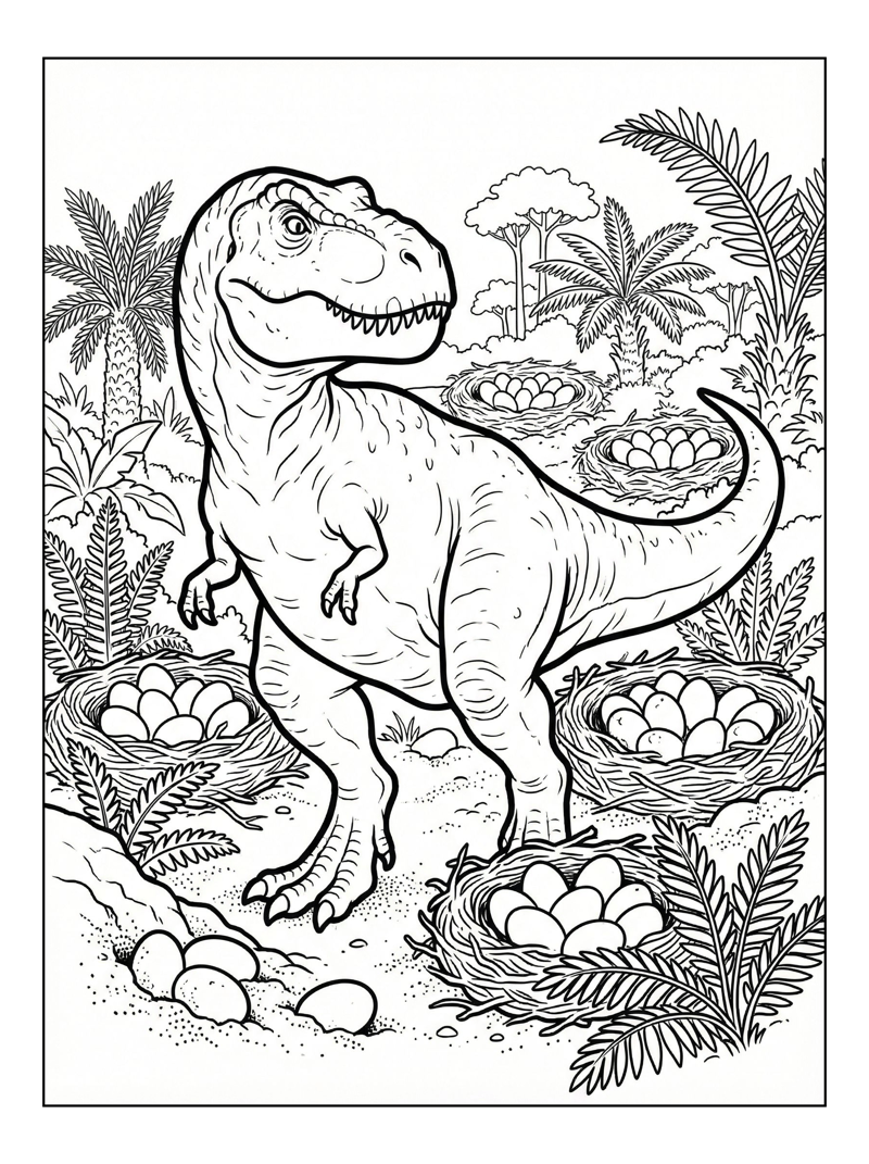 T-Rex Walking Nesting Ground