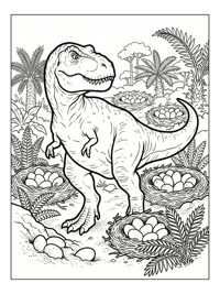 T-Rex Walking Nesting Ground