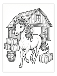 Morgan Horse Trots At Stable