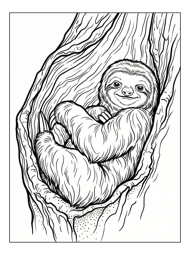 Hoffmanns Two Toed Sloth Hollow