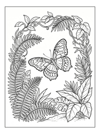 Malachite Butterfly Fluttering Tropical Rainforest