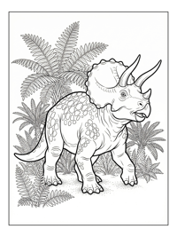 Triceratops Protecting Fern Valley