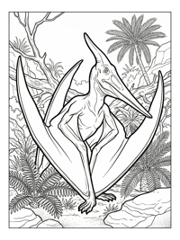 Pterodactyl Sunning On Ancient Riverbank