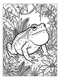 Tomato Frog Croaking Tropical Jungle