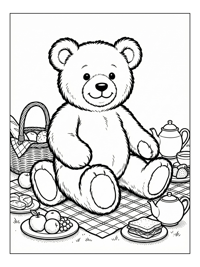 Friendly Teddy Bear Picnic Time