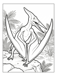 Short-Tailed Pterodactyl Watching Lagoon