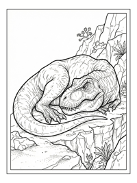 Tyrannosaurus Resting Cliffside Overlook