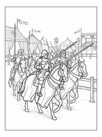 Heavy Cavalry Patrolling Tournament Grounds